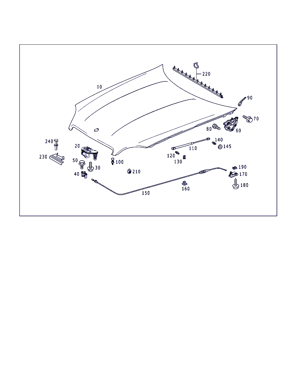 Mercedes-Benz A 170 880 02 29 - Газов амортисьор, капак на двигателя vvparts.bg