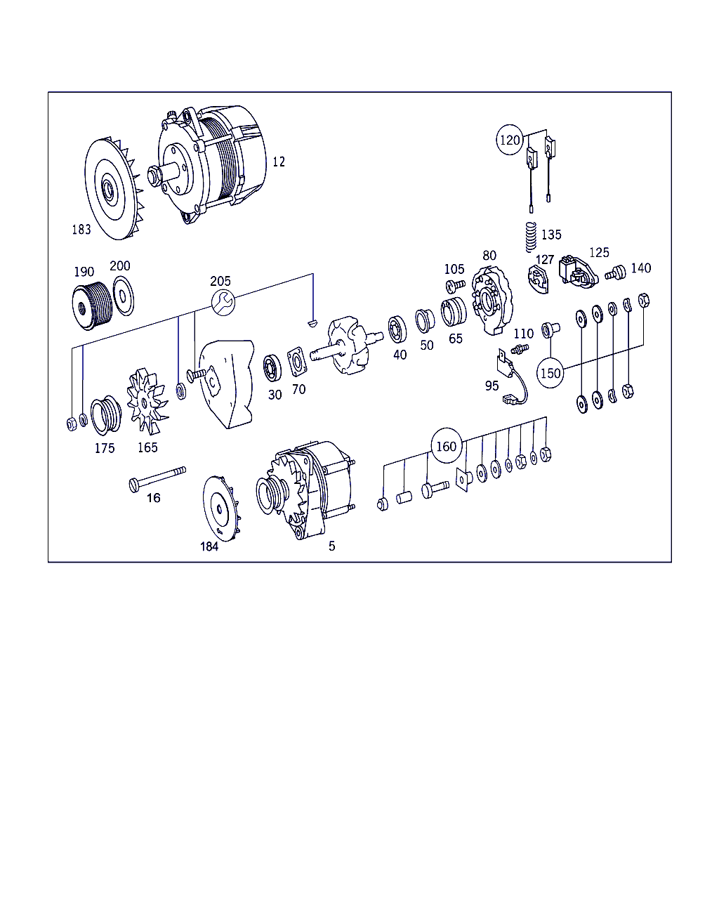 Evobus A 009 154 98 02 - Генератор vvparts.bg