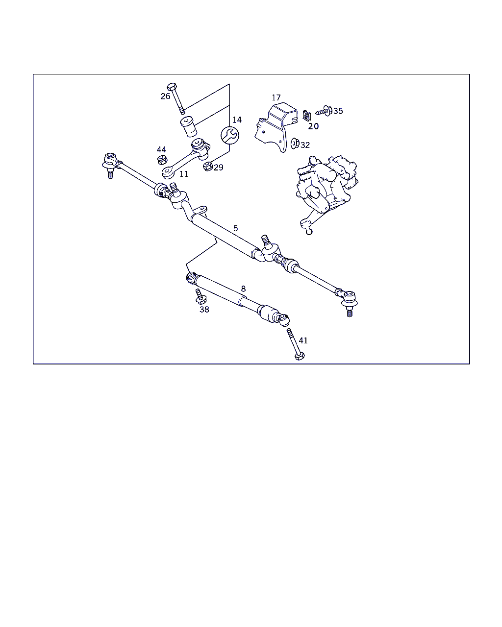 Mercedes-Benz A 202 460 03 19 - Ремонтен комплект, реверсивен лост vvparts.bg