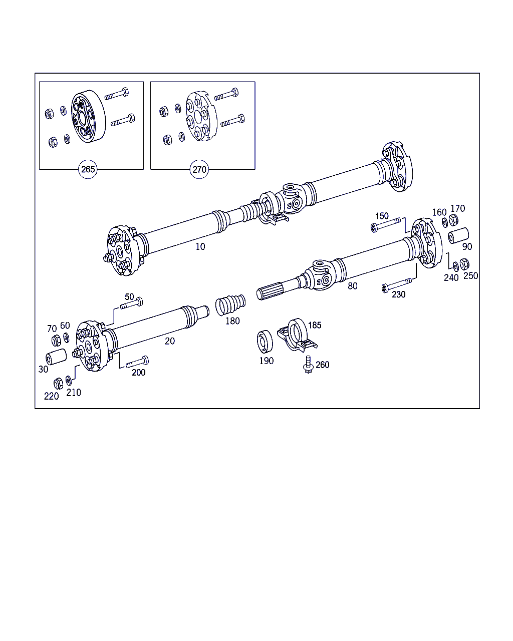 Mercedes-Benz A 203 410 20 81 - Опора карданен вал vvparts.bg