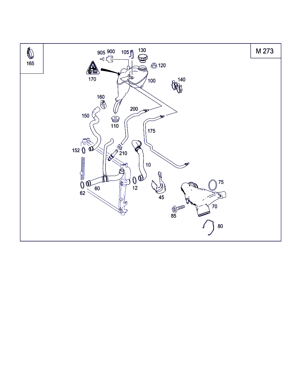 Mercedes-Benz A 000 501 82 15 - Капачка, радиатор vvparts.bg