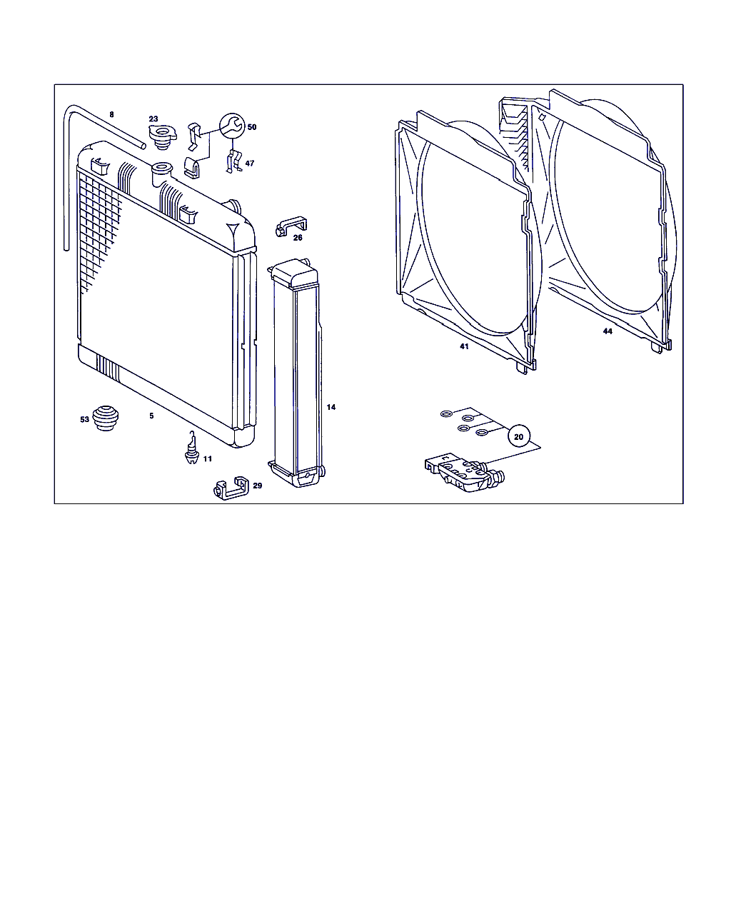 Mercedes-Benz A 123 501 12 01 - Радиатор, охлаждане на двигателя vvparts.bg