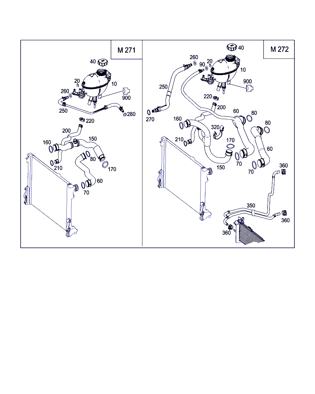 Mercedes-Benz A 204 501 01 82 - Маркуч на радиатора vvparts.bg