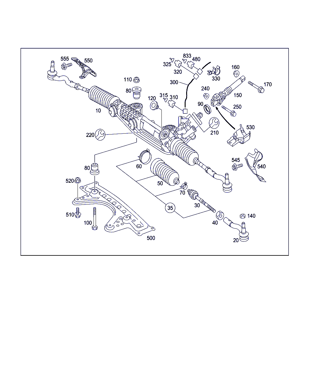 Mercedes-Benz A 230 338 00 15 - Аксиален шарнирен накрайник, напречна кормилна щанга vvparts.bg