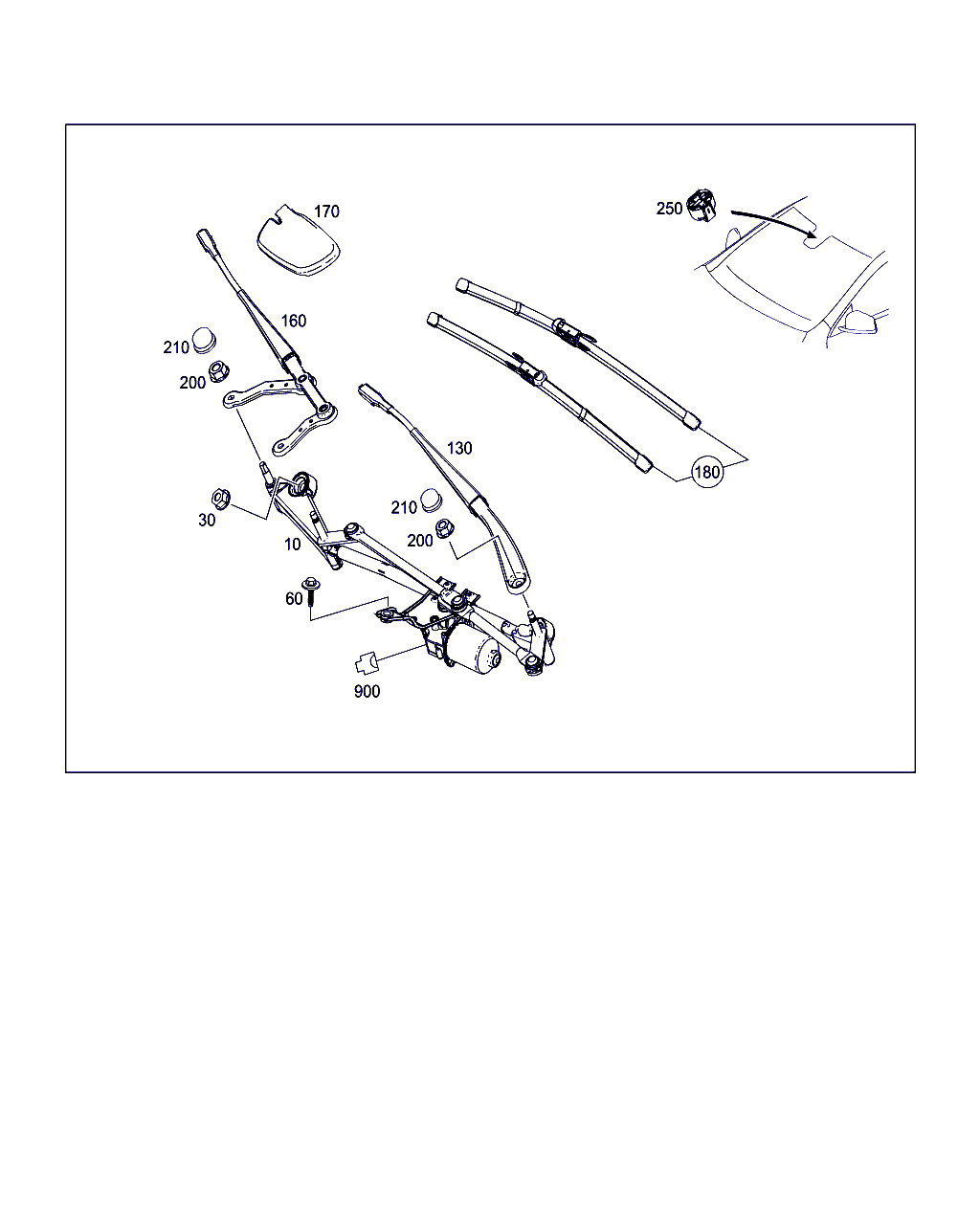 Beijing Benz (BBDC) A 176 820 28 00 - Перо на чистачка vvparts.bg