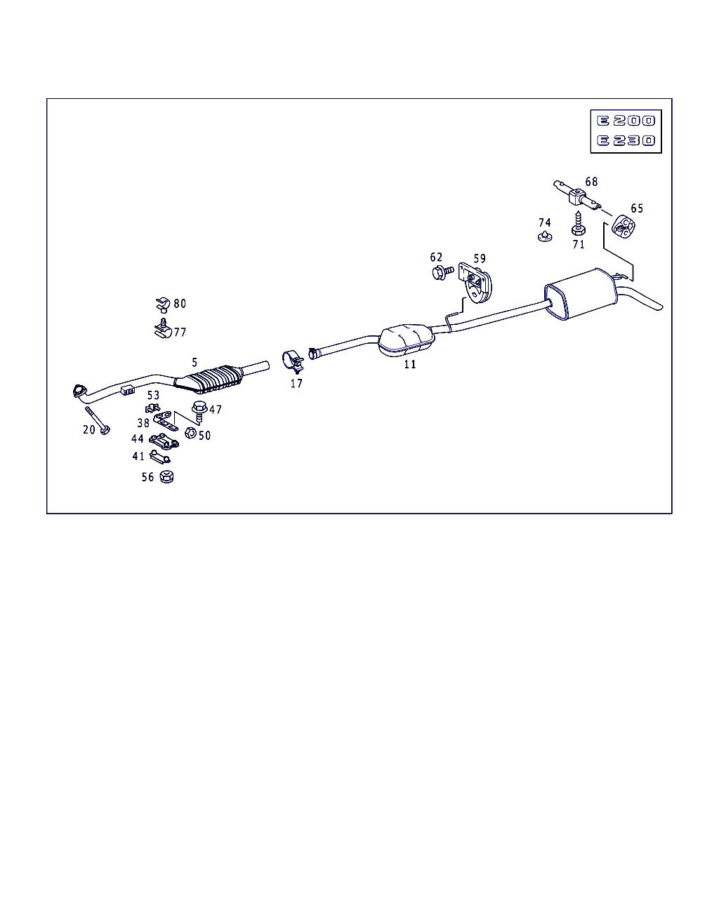 Mercedes-Benz A 210 490 03 41 - Тръбна връзка, изпускателна система vvparts.bg