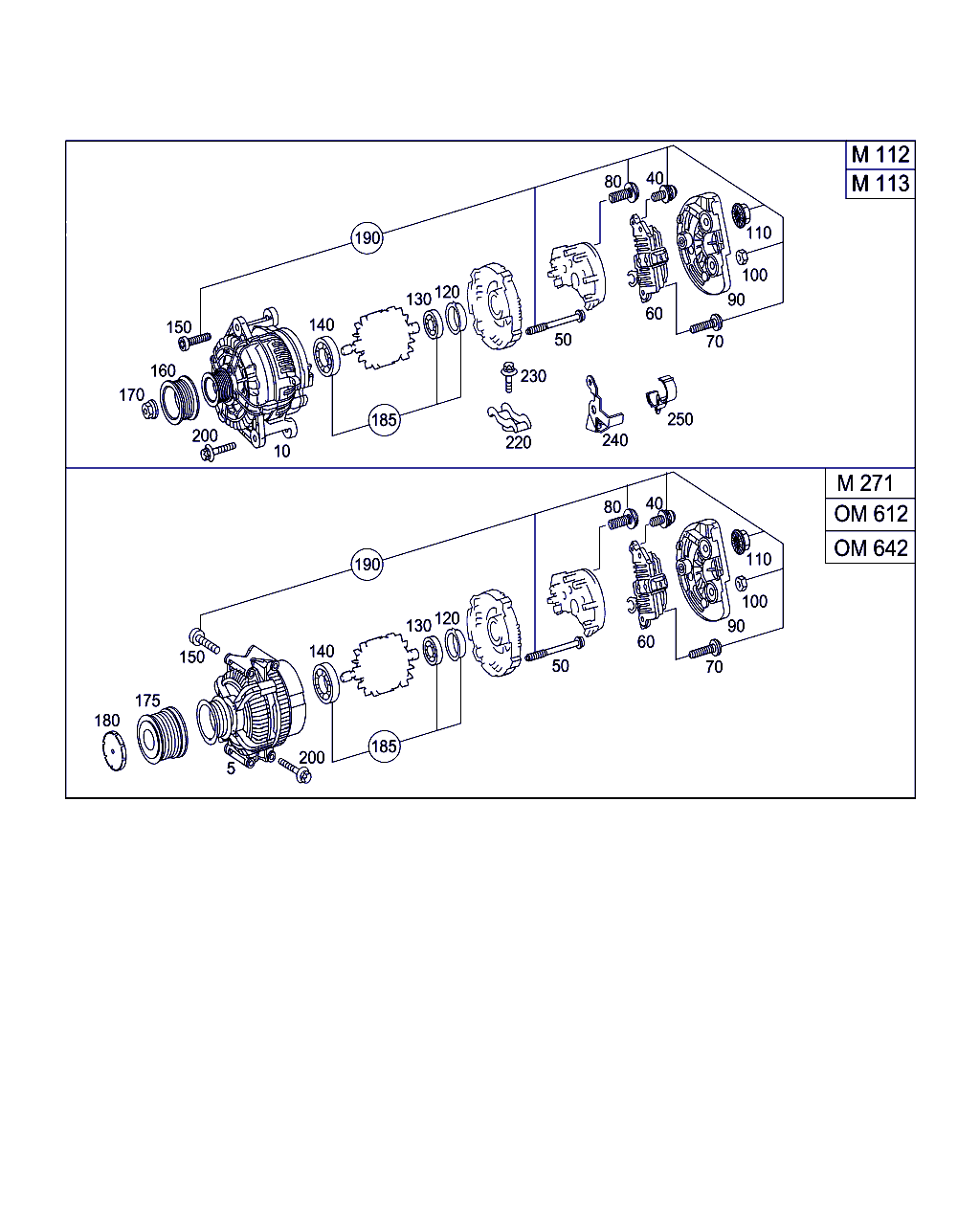 Evobus A 271 154 08 02 - Генератор vvparts.bg