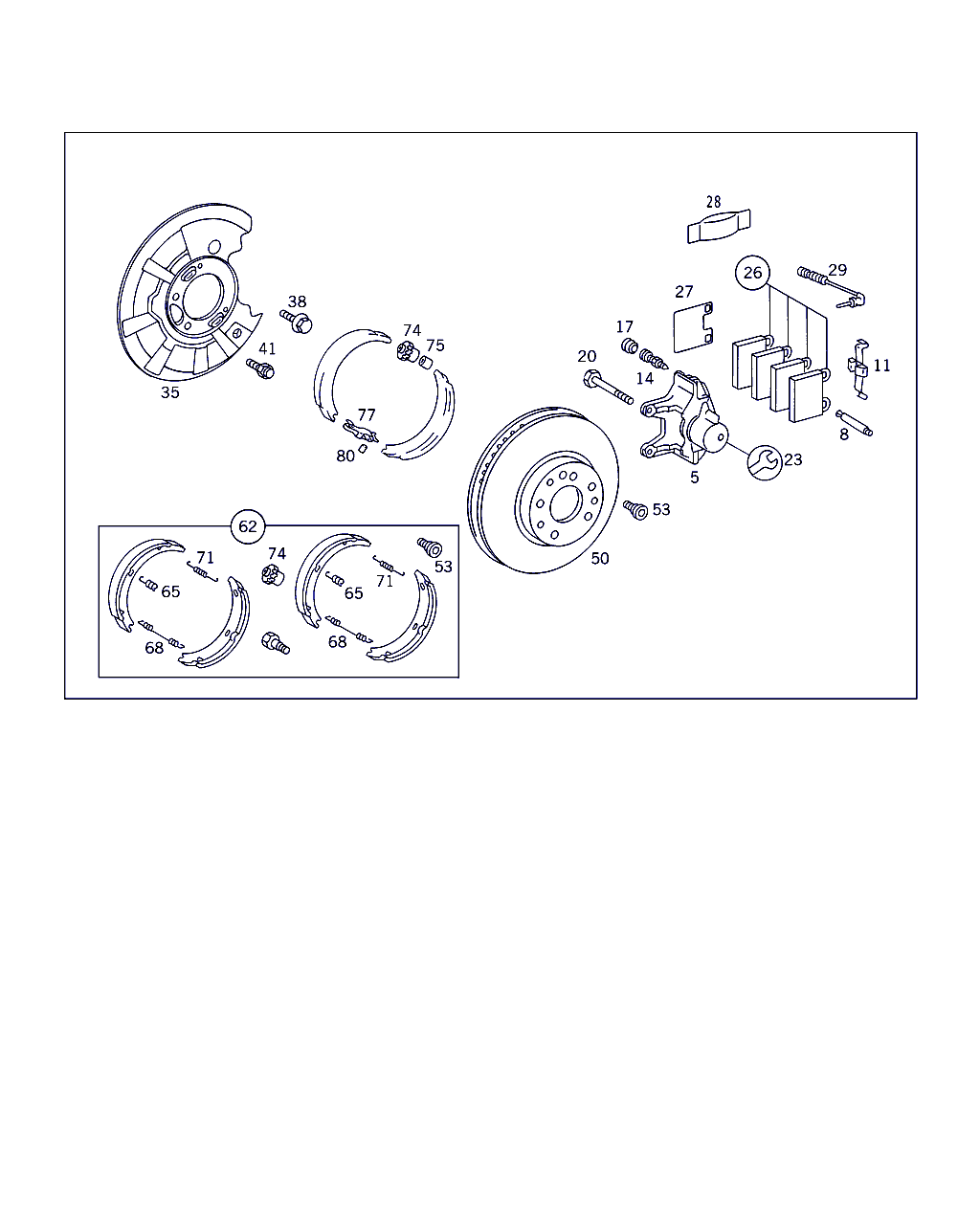 Mercedes-Benz A 140 423 01 92 - Пружина, спирачни челюсти vvparts.bg