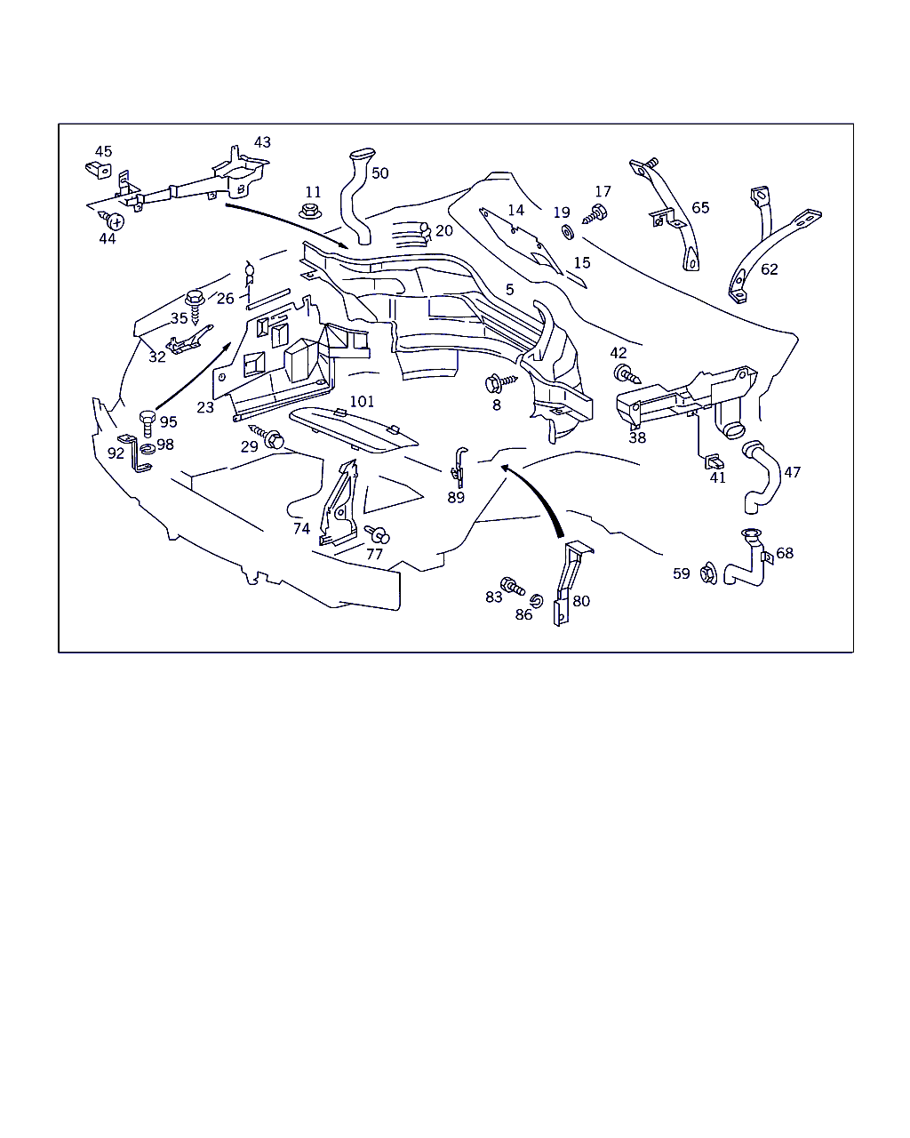 Mercedes-Benz A 000 988 16 25 - Клипс (щипка), декоративна / предпазна лайсна vvparts.bg