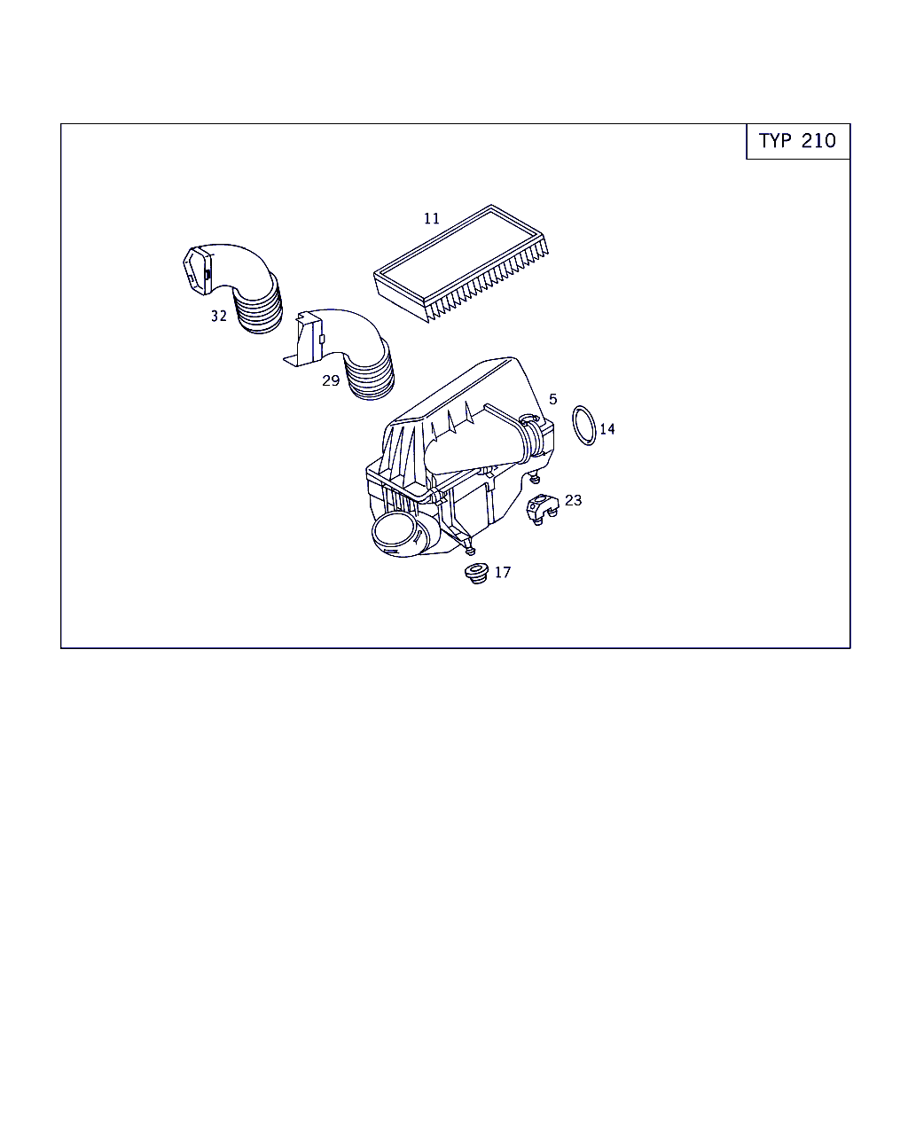 Ssangyong A 604 094 05 04 - FILTER ELEMENT vvparts.bg