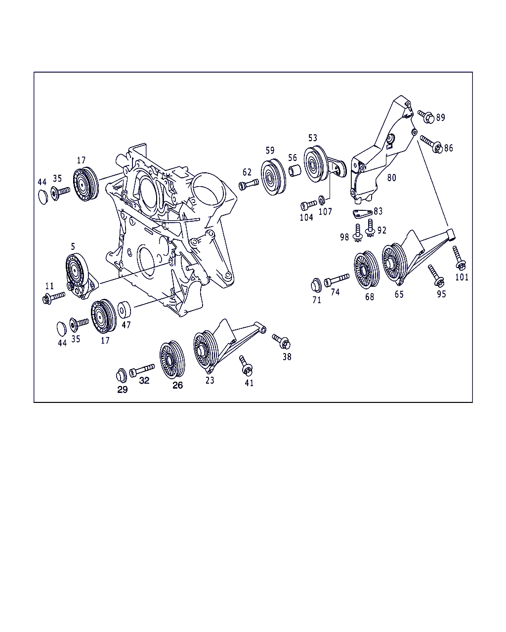 Mercedes-Benz A 611 200 02 70 - Ремъчен обтегач, пистов ремък vvparts.bg