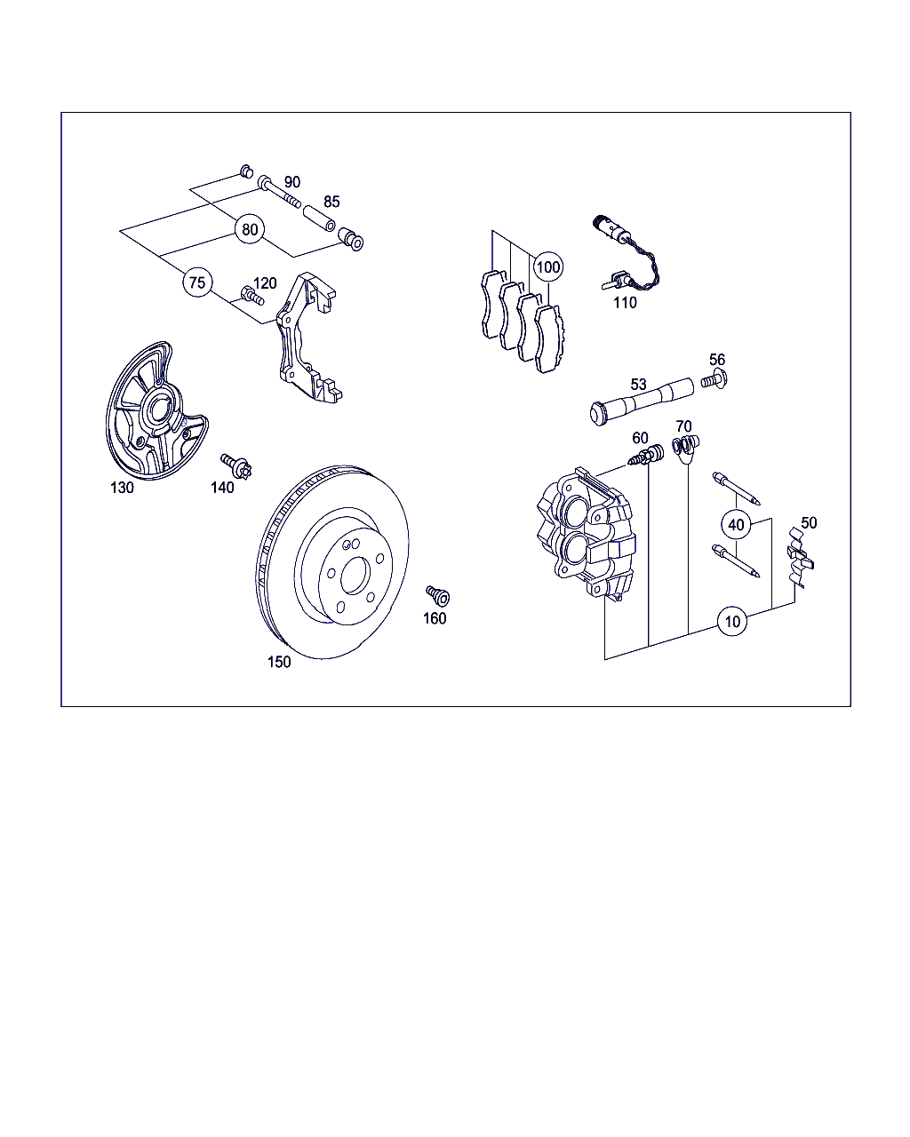 Mercedes-Benz A 000 421 97 91 - Комплект принадлежности, дискови накладки vvparts.bg