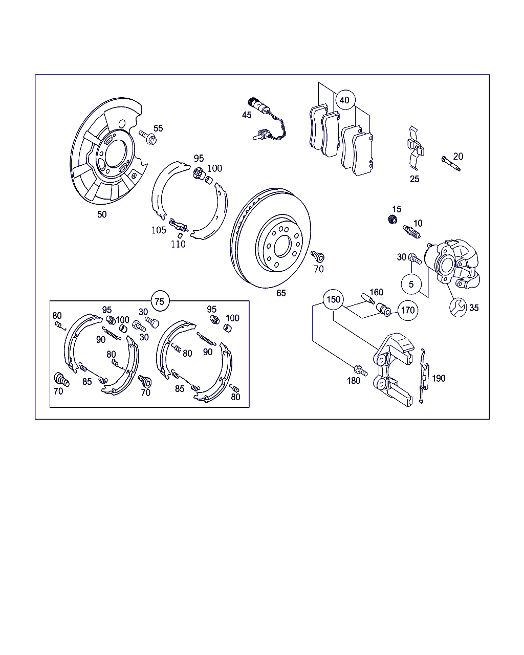 Mercedes-Benz A 002 420 65 83 - Спирачен апарат vvparts.bg