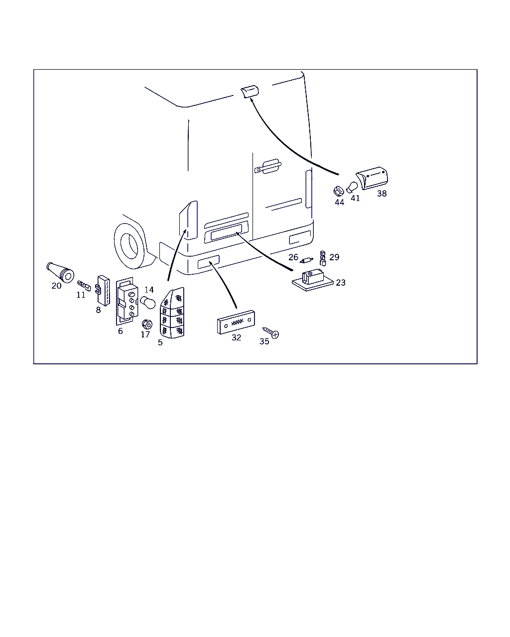 Mercedes-Benz A 000 820 05 77 - Задни светлини vvparts.bg