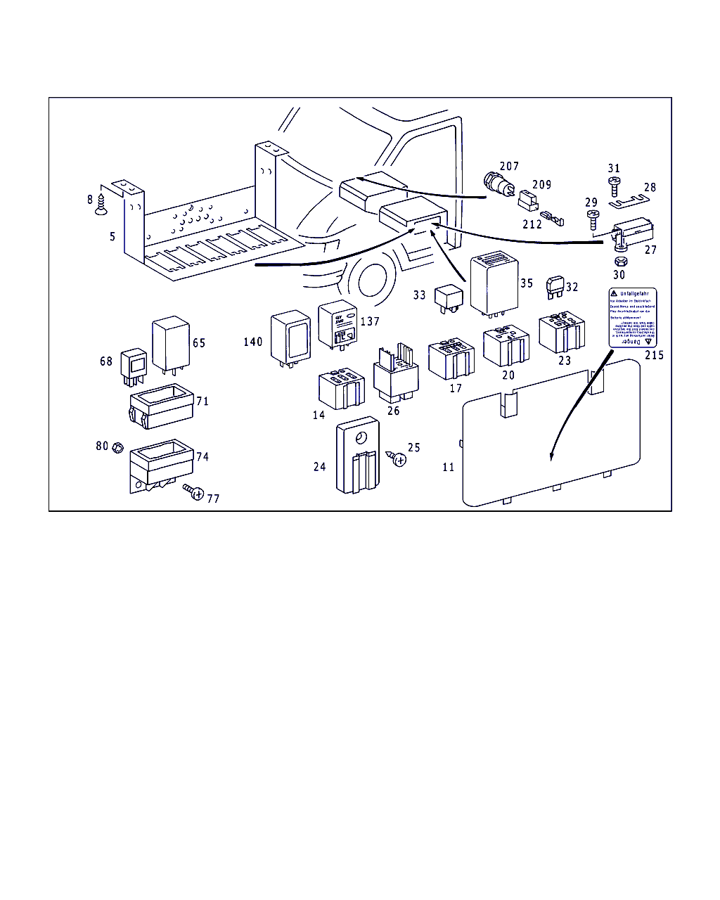 Mercedes-Benz A 005 545 10 05 - Реле, работен ток vvparts.bg