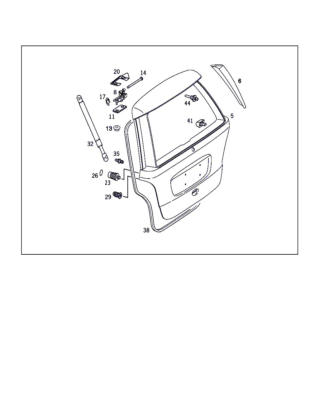 Mercedes-Benz A 168 980 12 64 - Газов амортисьор, багажно / товарно пространство vvparts.bg