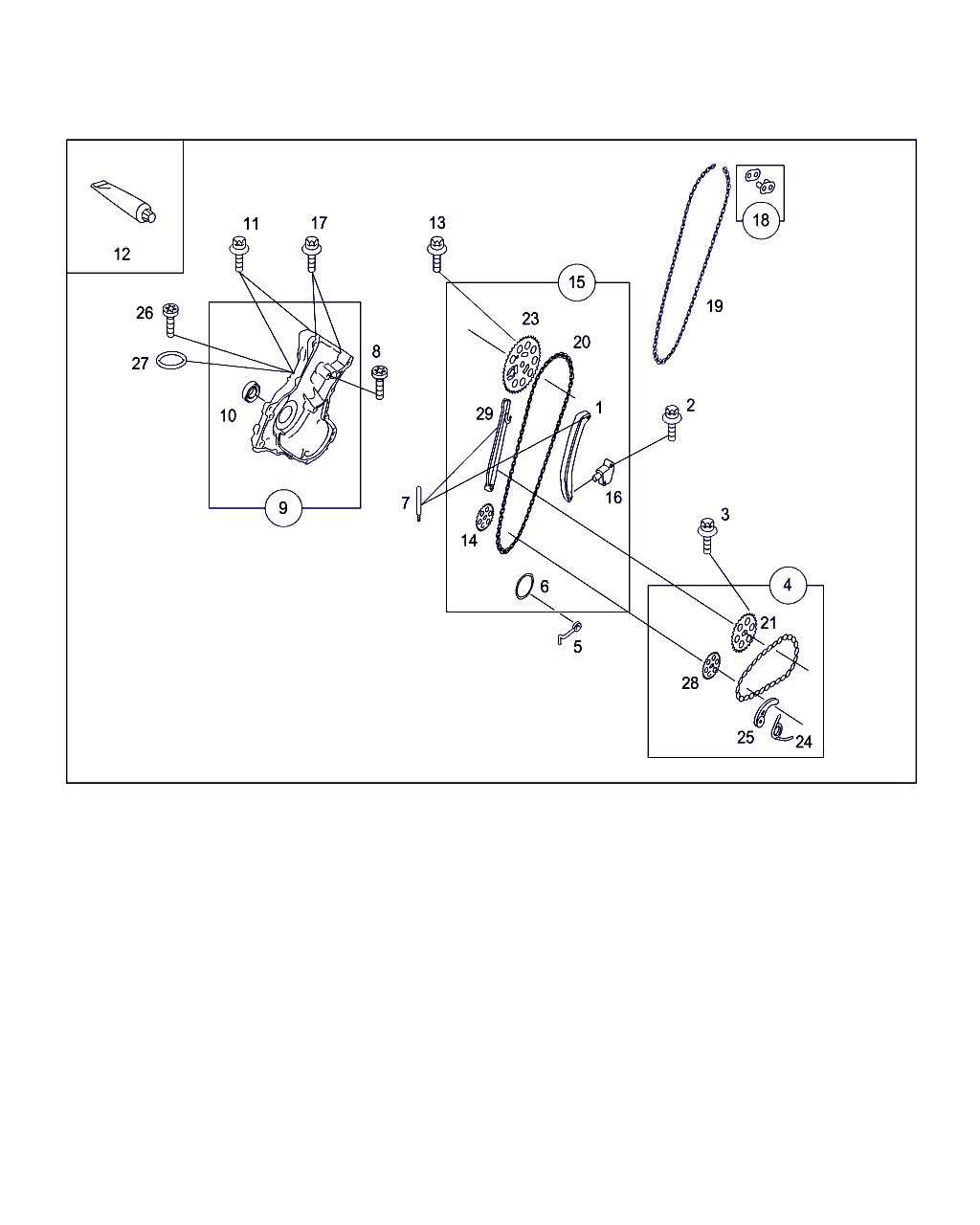 Smart Q 0007680V001000000 - Комплект ангренажна верига vvparts.bg