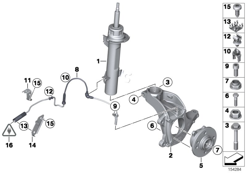 BMW 31316789551 - Амортисьор vvparts.bg