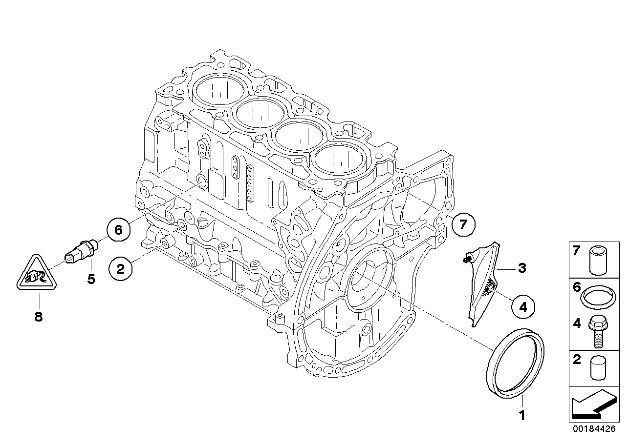 Mini 11 11 7 805 946 - Семеринг, колянов вал vvparts.bg