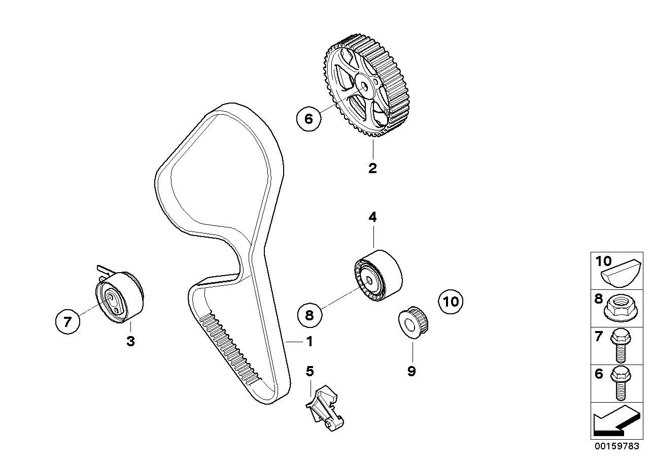 MAZDA 11318509744 - Ангренажен ремък vvparts.bg