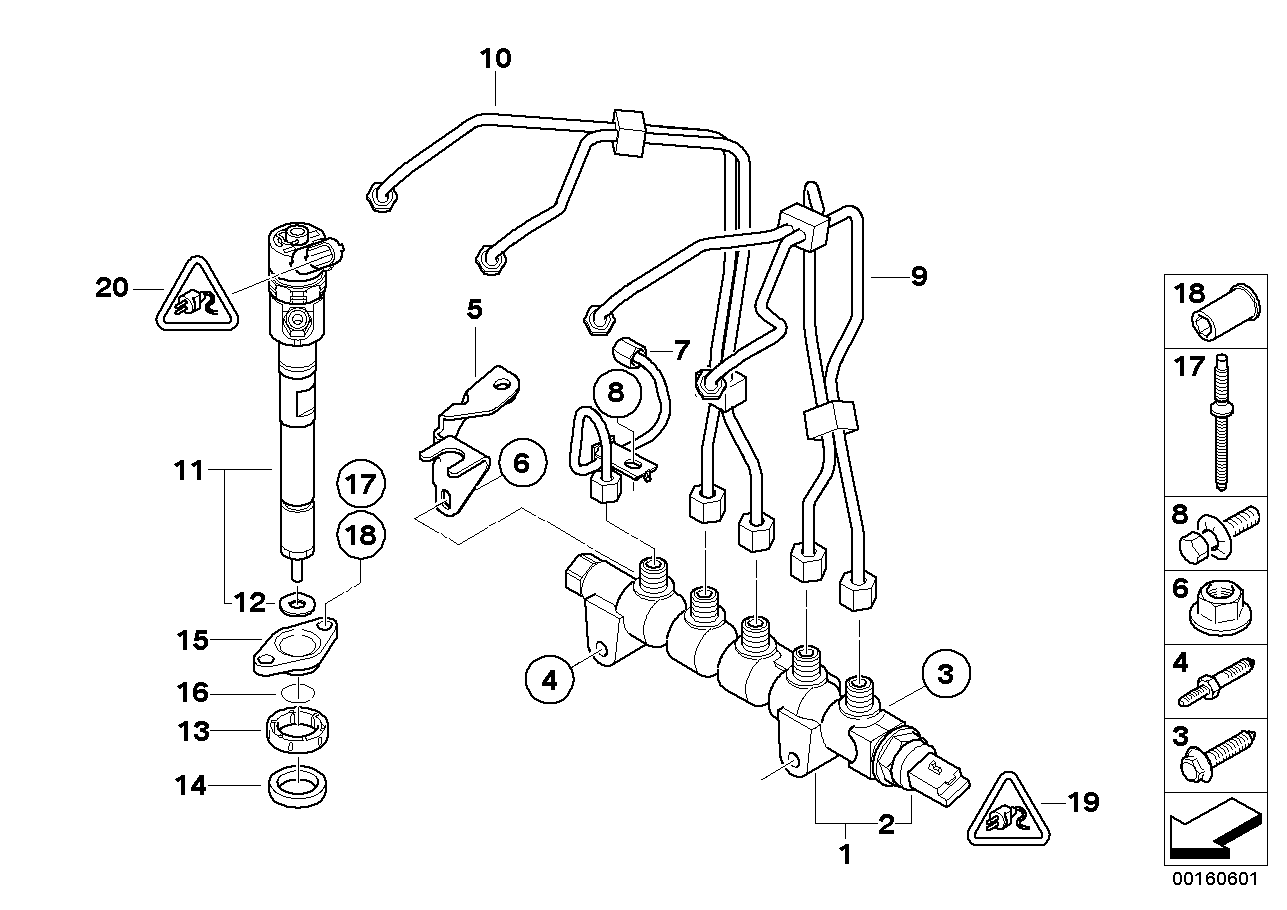 Mini 13 53 7 804 978 - Комплект дюза с държач vvparts.bg