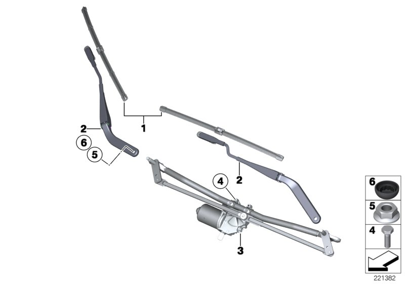 Mini 61 61 0 038 597 - Перо на чистачка vvparts.bg