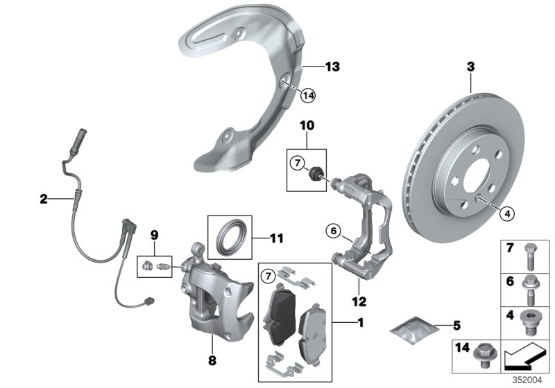 BMW 34 35 6 865 611 - Предупредителен контактен сензор, износване на накладките vvparts.bg