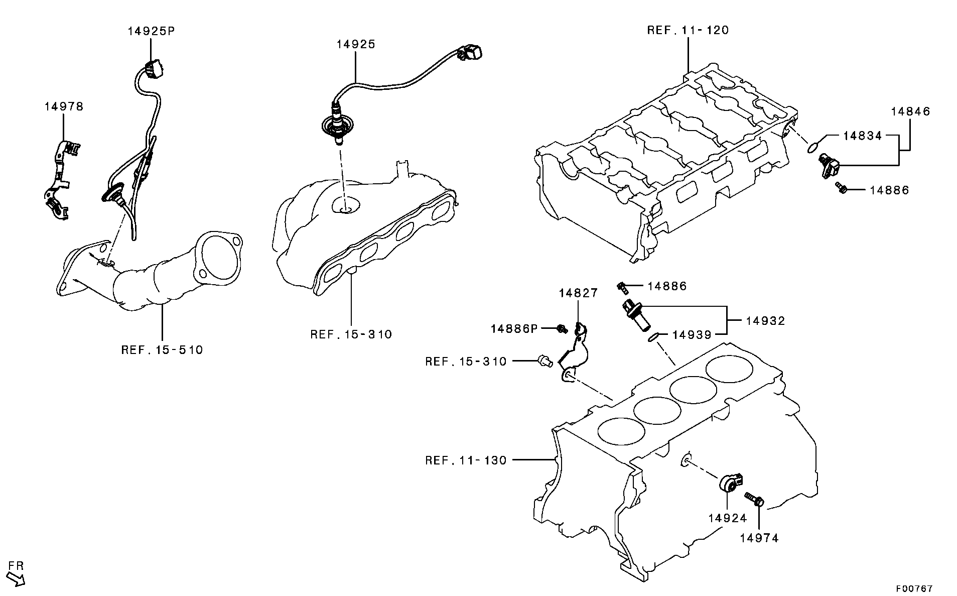 Mitsubishi 1588 A141 - Ламбда-сонда vvparts.bg