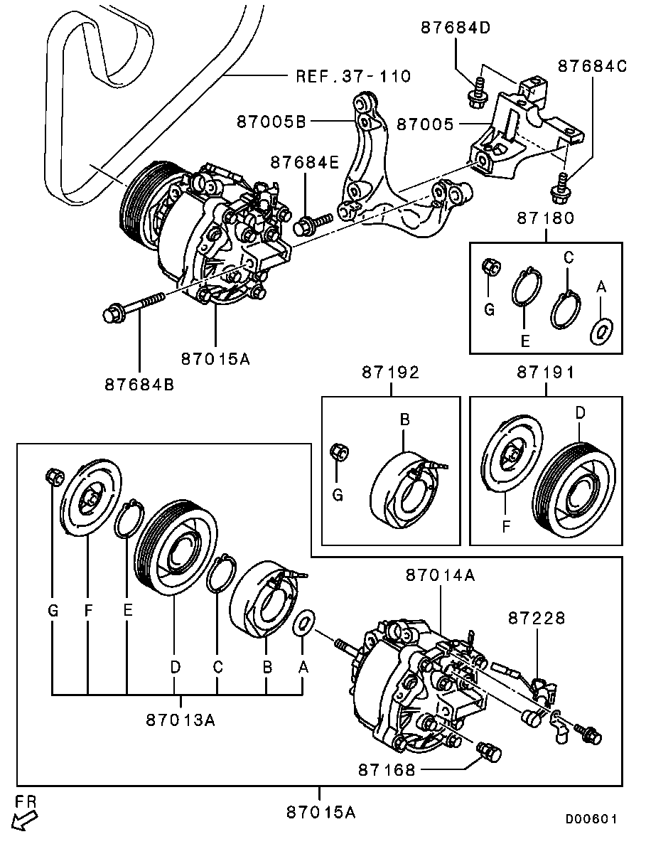 Mitsubishi 7813A871 - Компресор, климатизация vvparts.bg