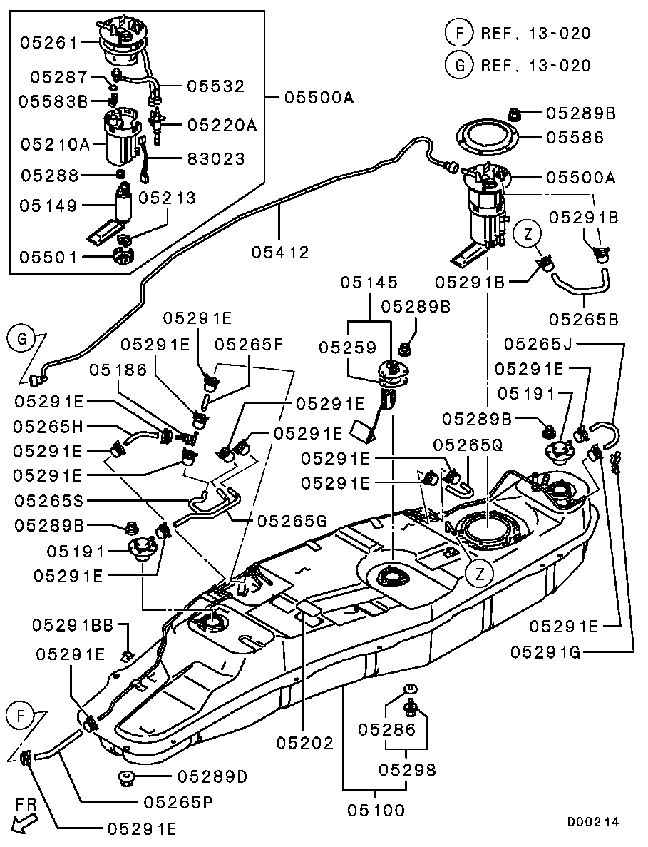 Mitsubishi 1760A233 - Горивна помпа vvparts.bg