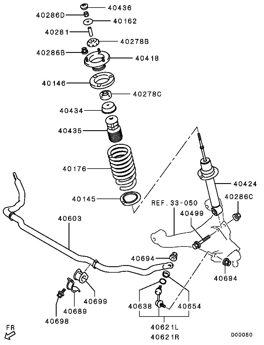 KIA MR491950 - Тампон на макферсън vvparts.bg