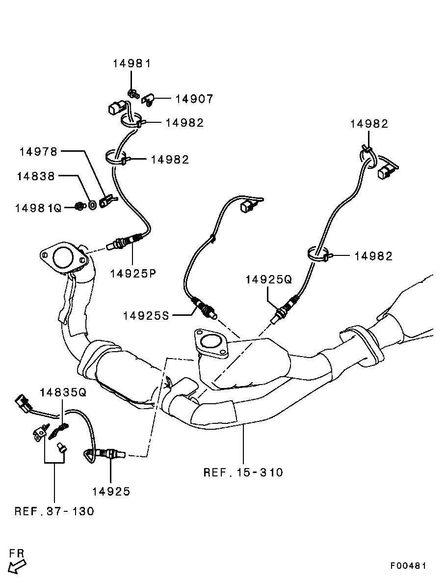 Mitsubishi MN158918 - Ламбда-сонда vvparts.bg