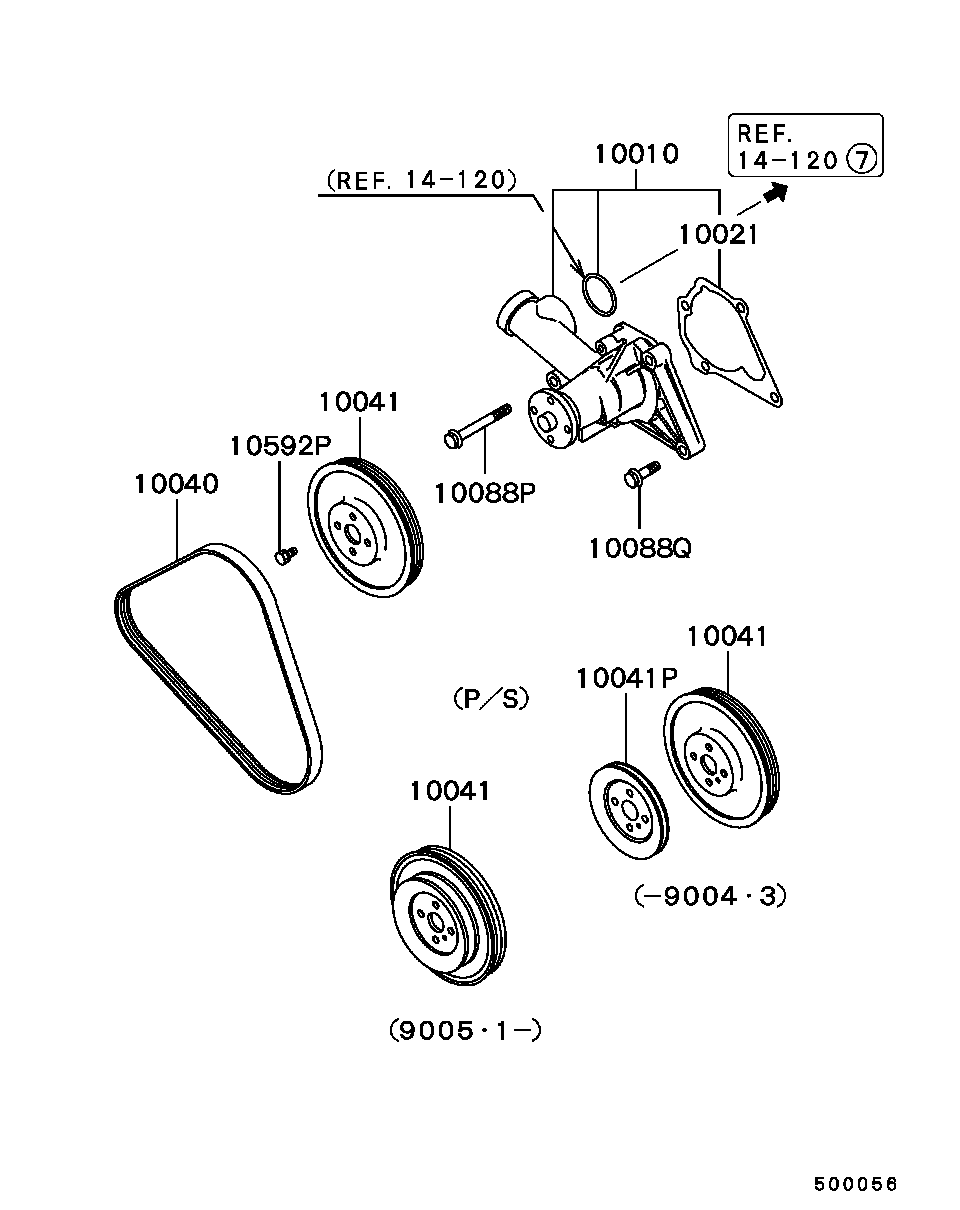 NISSAN MD118572 - Пистов ремък vvparts.bg