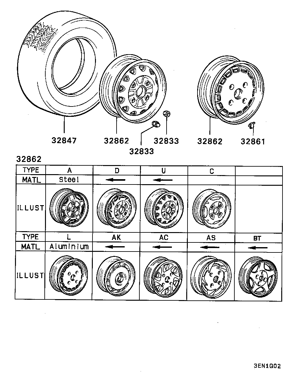 Mitsubishi MA103087 - Гайка на колелото vvparts.bg