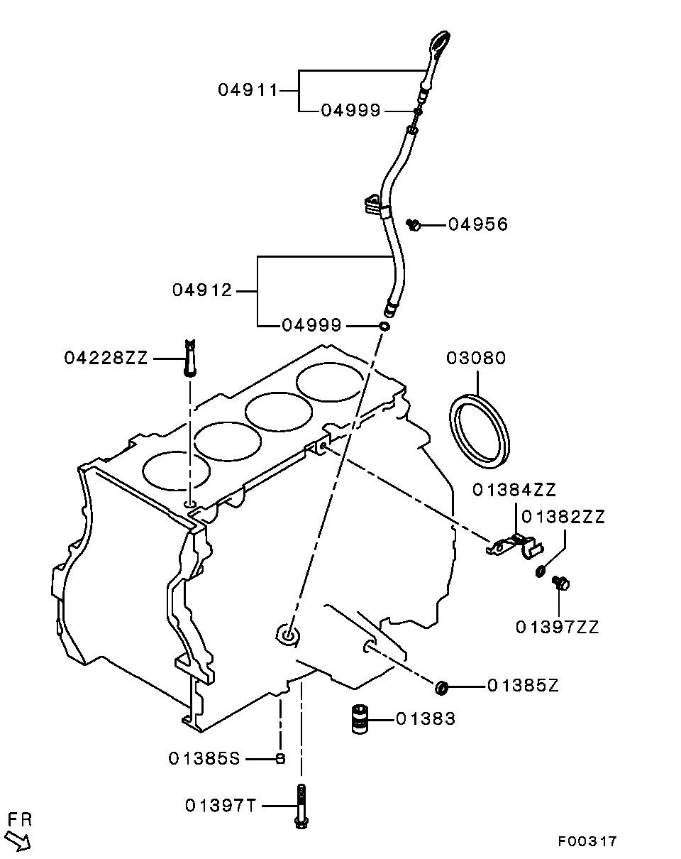 Mitsubishi 1052A118 - Семеринг, колянов вал vvparts.bg