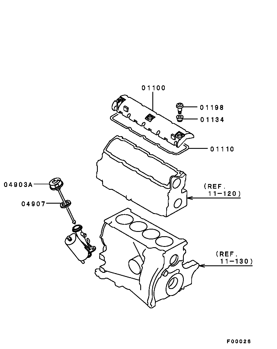 Mitsubishi MW30621277 - Гарнитура, капак на цилиндрова глава vvparts.bg