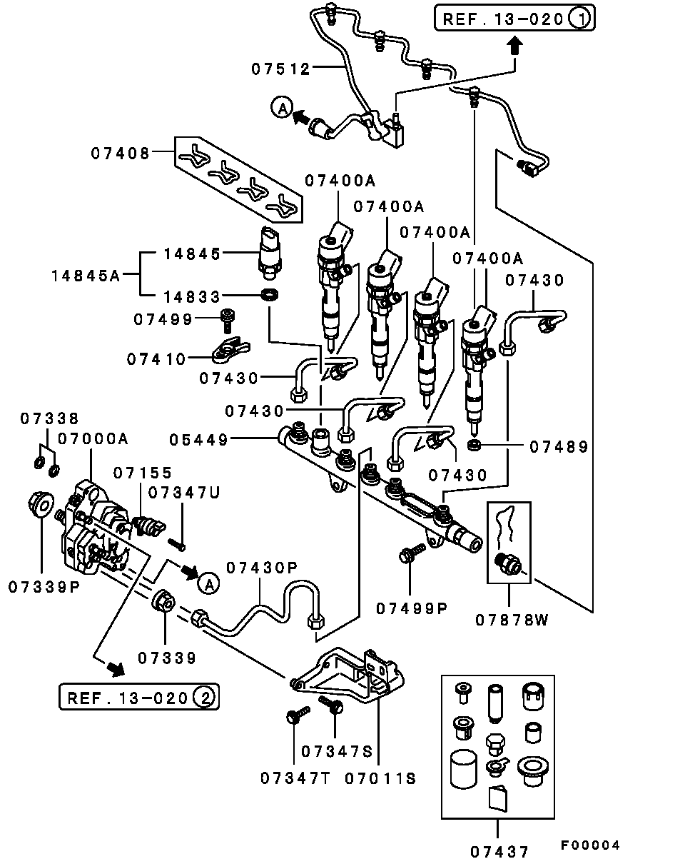 Mitsubishi M889414 - Уплътнителен пръстен, впръсквателен клапан vvparts.bg