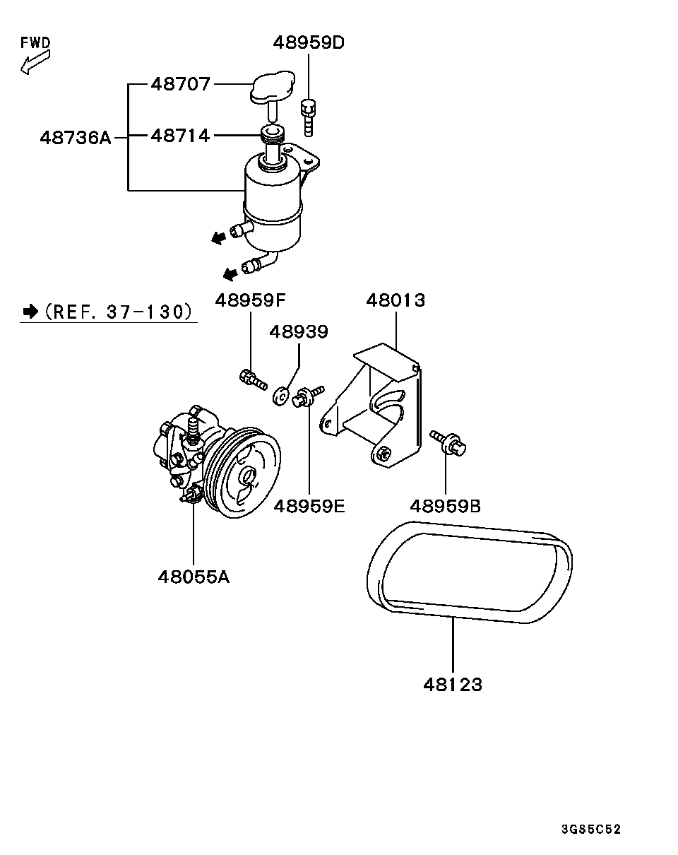 Mitsubishi MD188026 - Пистов ремък vvparts.bg