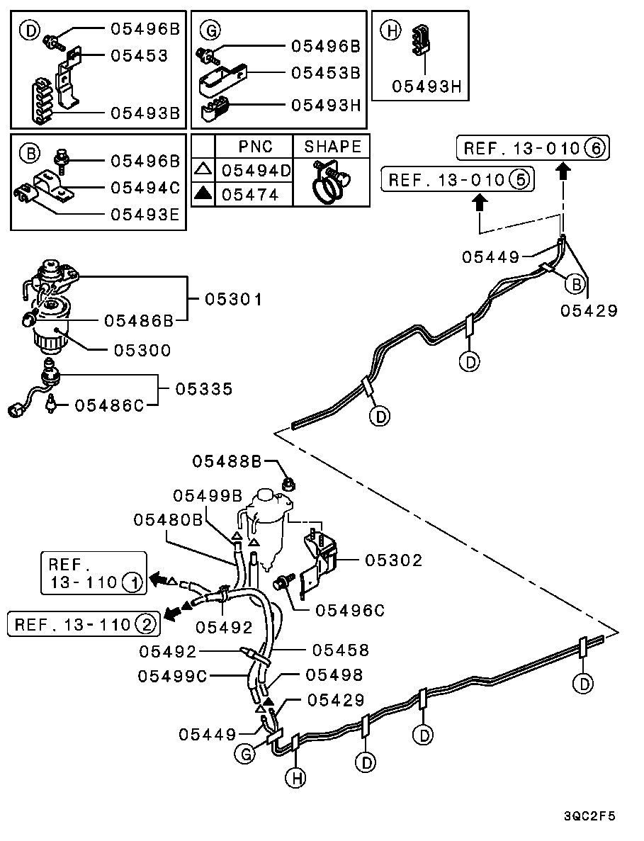 Mitsubishi MB220900 - Горивен филтър vvparts.bg