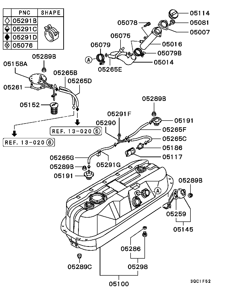 Mitsubishi MB248746 - Горивен филтър vvparts.bg