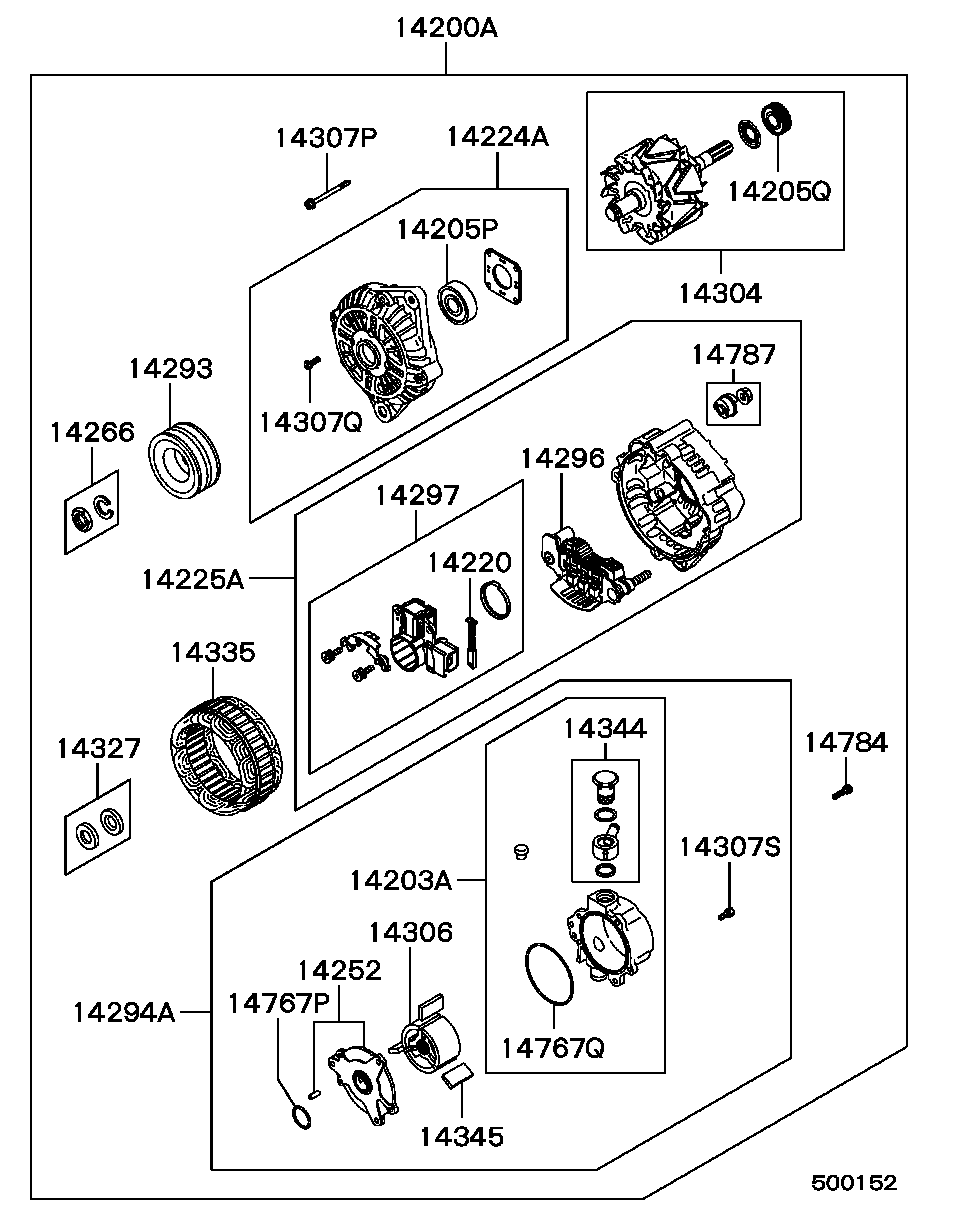 Mitsubishi MD 366051 - Генератор vvparts.bg