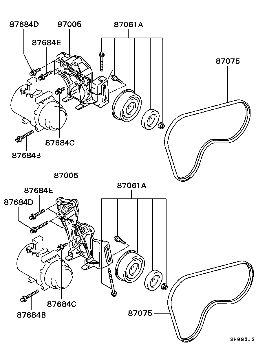 MAZDA MB946603 - Пистов ремък vvparts.bg