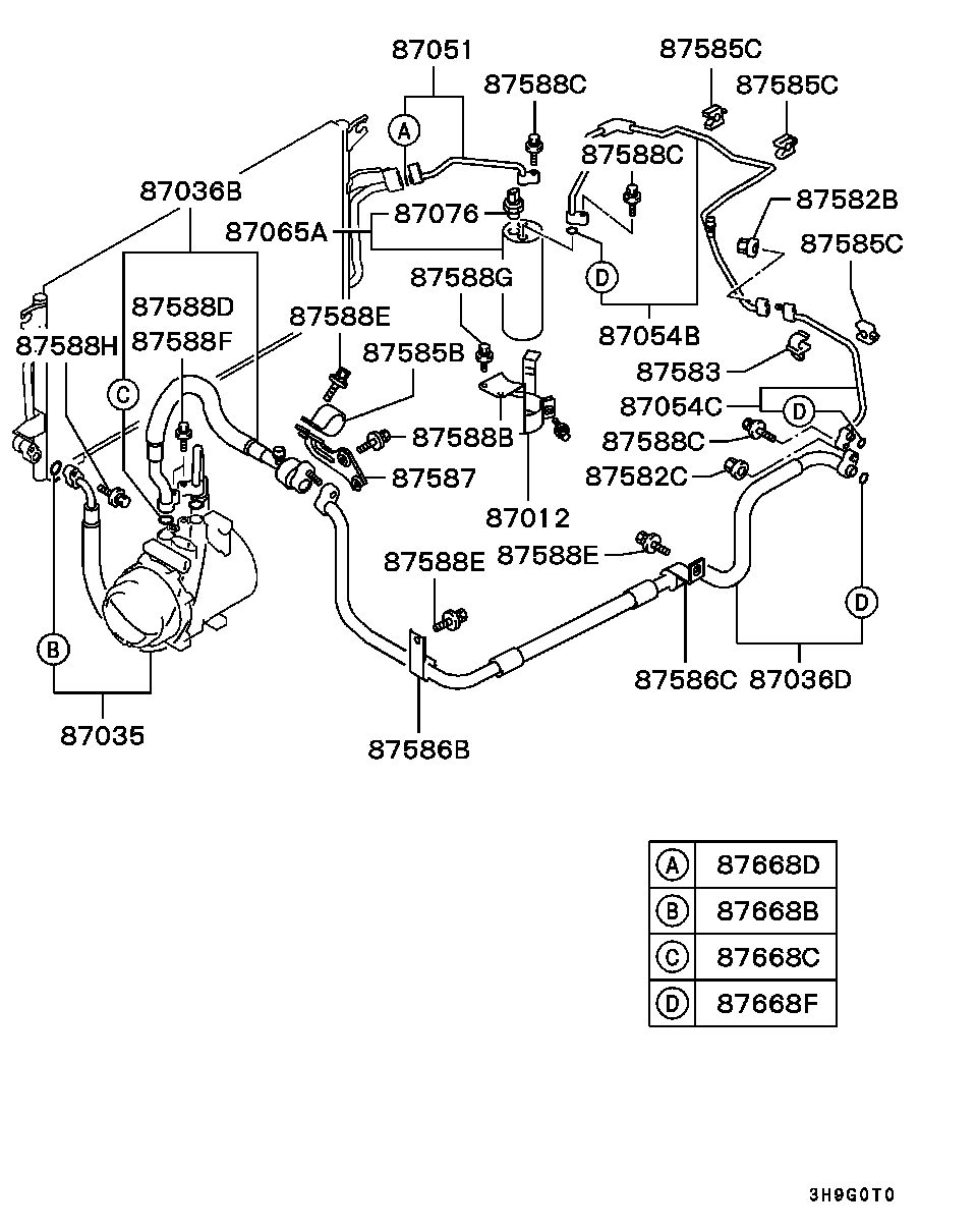 Mitsubishi MR175421 - Изсушител, климатизация vvparts.bg