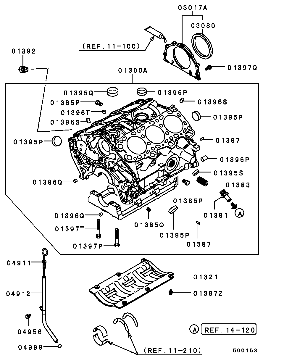 Mitsubishi MD150161 - Семеринг, колянов вал vvparts.bg