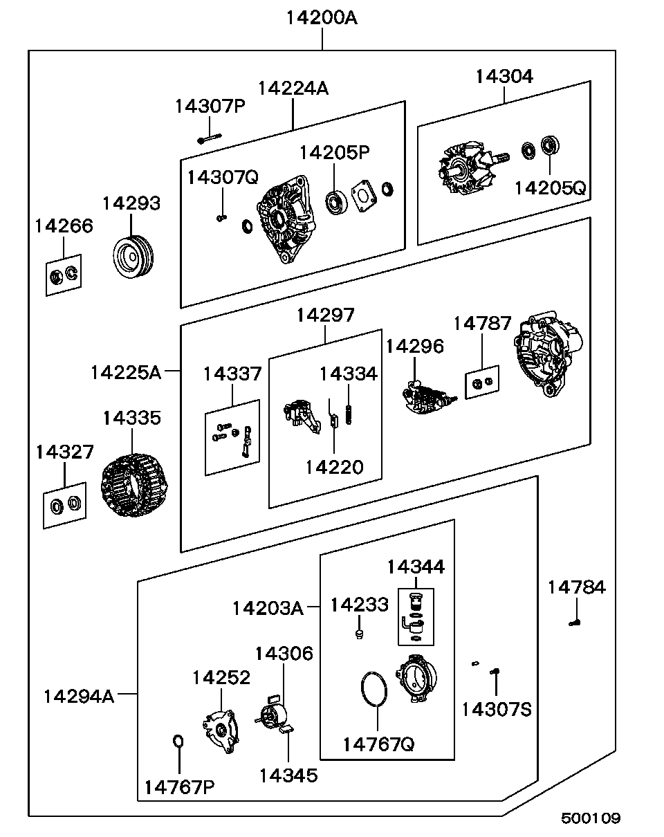 Mitsubishi MD 060793 - Генератор vvparts.bg