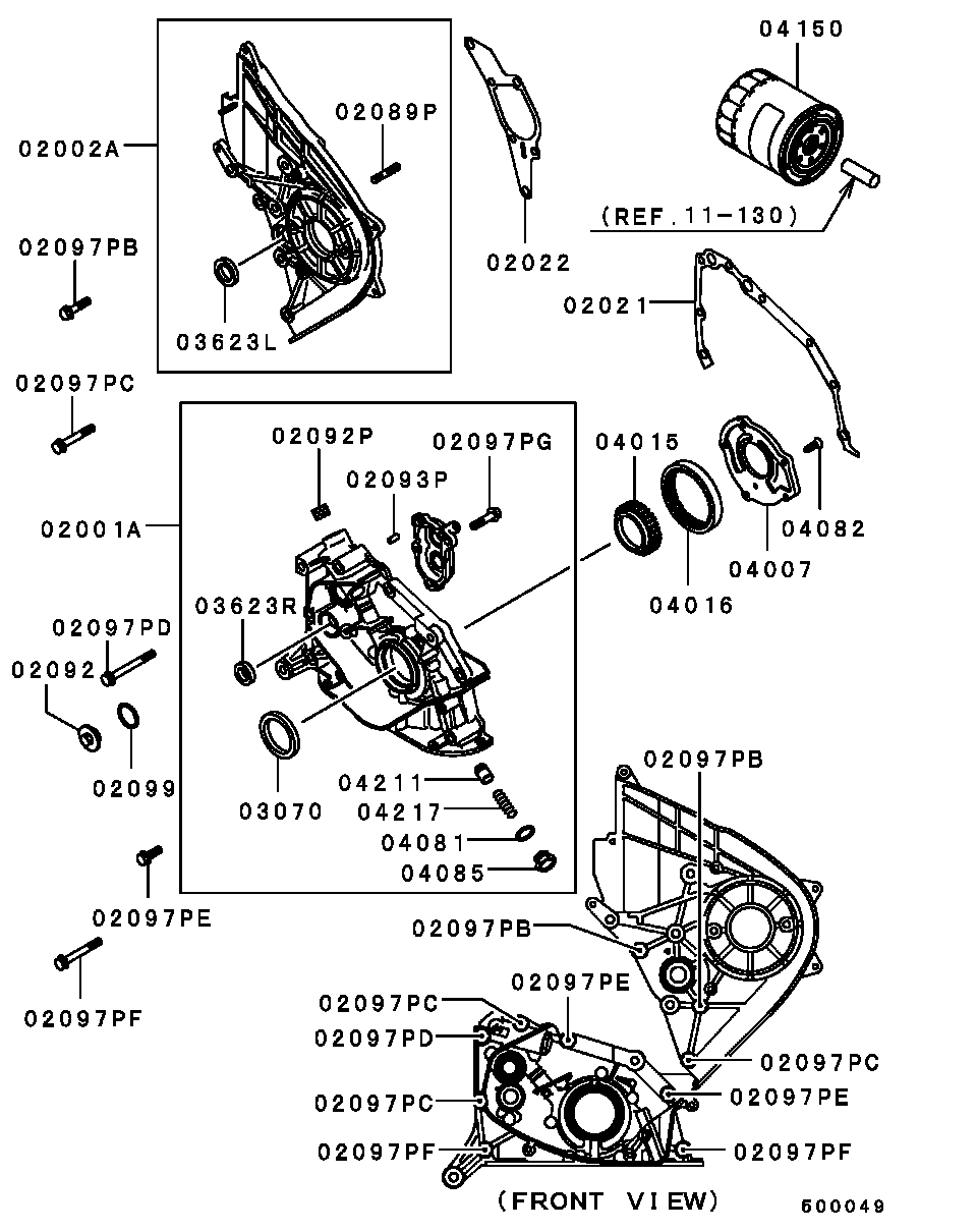 Daihatsu MD013661 - Маслен филтър vvparts.bg