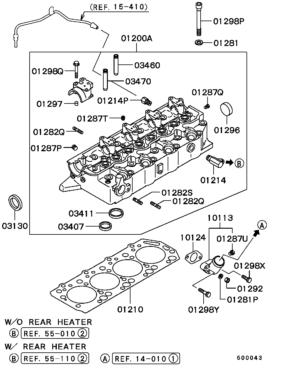 Mitsubishi MD-008762 - Семеринг, разпределителен вал vvparts.bg