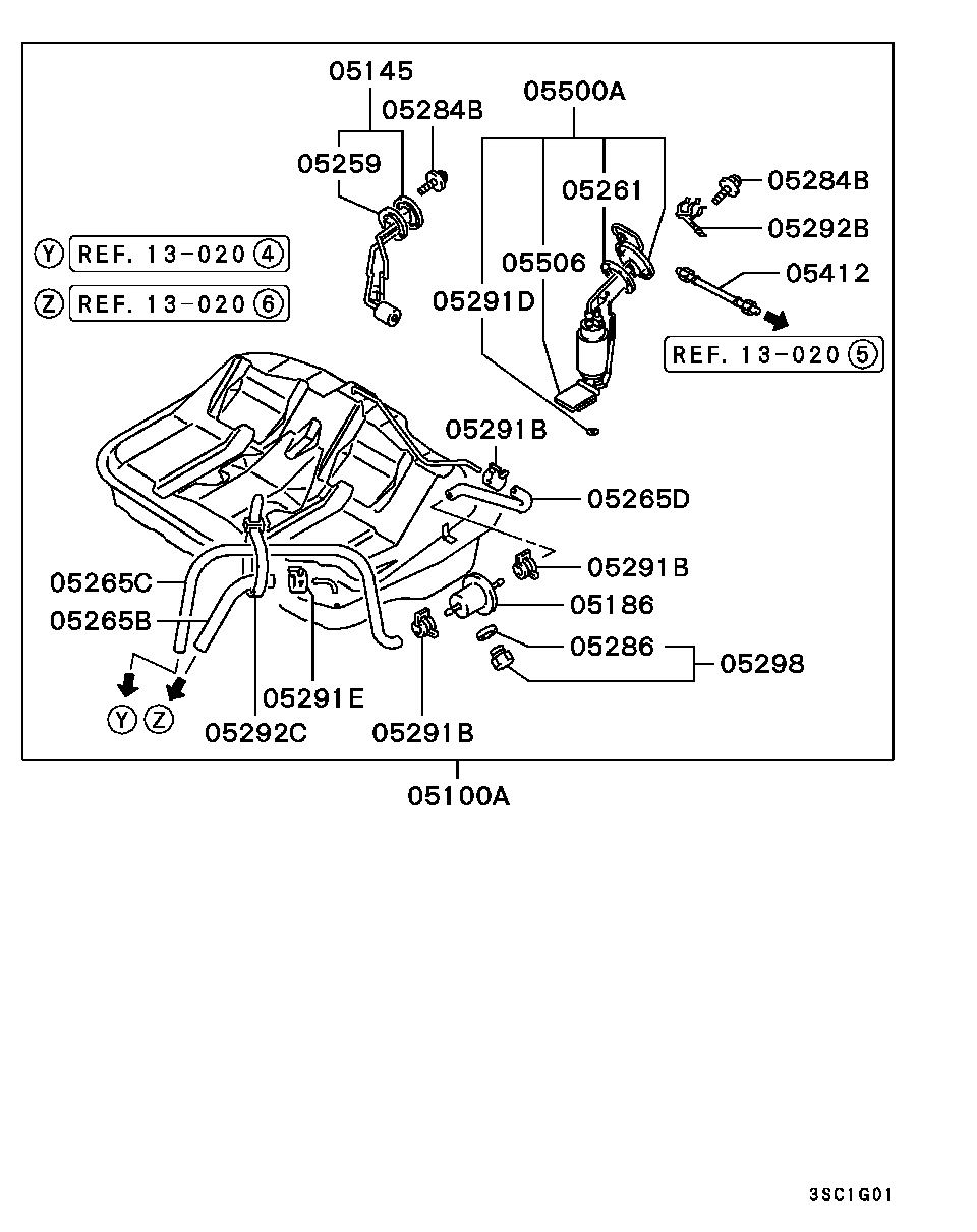 Chrysler MB923663 - Горивна помпа vvparts.bg