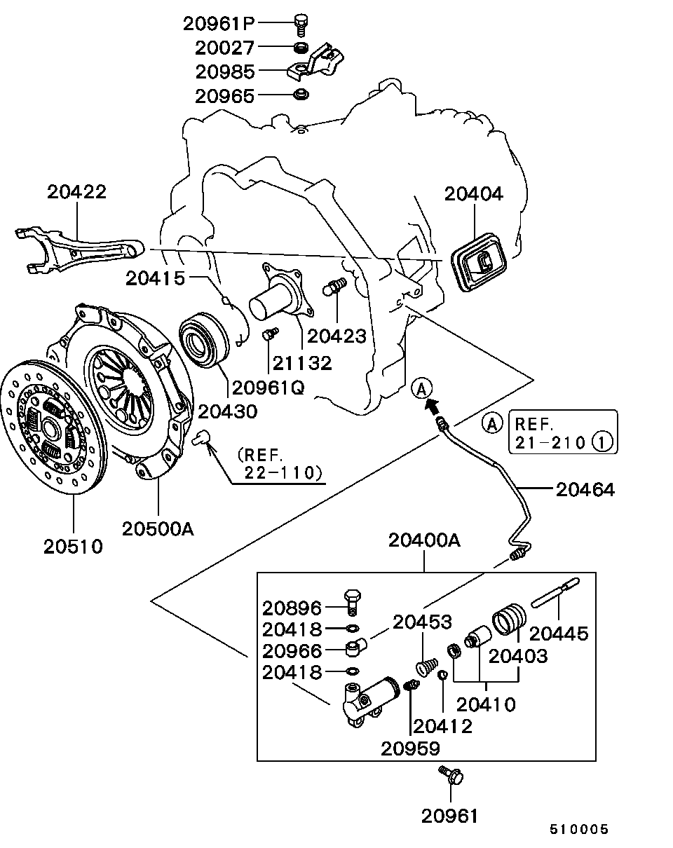 Mitsubishi MD736576 - Притискателен диск vvparts.bg