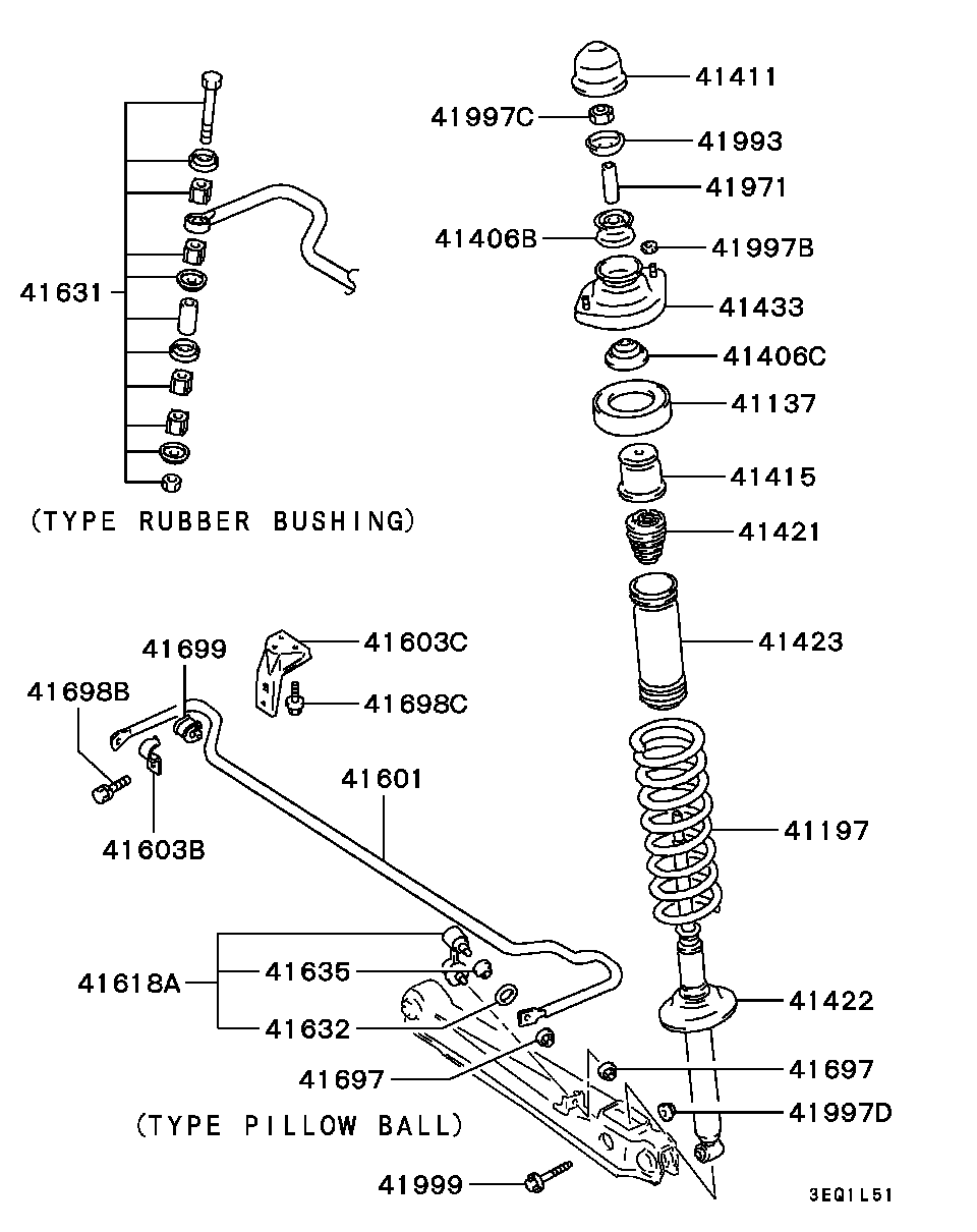 Mitsubishi MB809271 - Амортисьор vvparts.bg